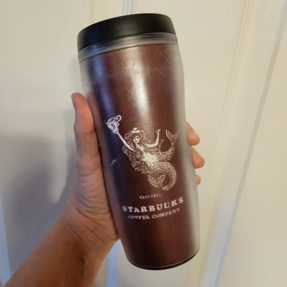 2001 Starbucks Insulated Coffee Tumbler ~ Mermaid ~ Great Y2K-ish Item! FINAL!